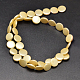 Flat Round Shell Pearl Bead Strands BSHE-M014-01A-2
