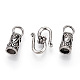 Tibetan Style Alloy Hook and S-Hook Clasps X-TIBEP-S300-21AS-RS-2