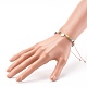 Bracelets de perles tressées en fil de nylon de verre électrolytique pour maman et fille BJEW-JB06359-02-8