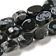 Granos de obsidiana de copos de nieve naturales hebras G-M420-H11-03-1