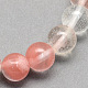 Tigerskin Glass Round Beads Strands G-S146-10mm-1