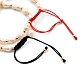 Set di braccialetti di perline intrecciate con filo di nylon regolabile BJEW-JB05382-3