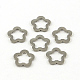 Flower Smooth Surface 201 Stainless Steel Linking Rings STAS-R064-78-1