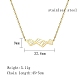 Hollow Trapezoid Stainless Steel Pendant Necklaces for Women TK1398-1-2