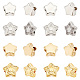 DICOSMETIC 16Pcs 2 Style 2 Colors Stainless Steel Star Spacer Beads Little Twinkle Star Beads Star Loose Beads Finding for DIY Bracelet Necklace Jewelry Making STAS-DC0005-33-1
