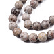 Chapelets de perles maifanite/maifan naturel pierre  G-R345-8mm-40-2