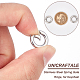 UNICRAFTALE 4pcs Stainless Steel Spring Gate Rings 15mm Inner O Rings Keychain Ring Round Gate Round Clips Snap Hooks Spring Keyring Buckle Clasps for Bag Purse Shoulder Strap Key Chains STAS-UN0041-72-4