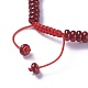 Bracelets réglables de perles tressées avec cordon en nylon BJEW-F369-B10-3