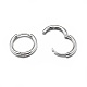 Rhodium Plated 925 Sterling Silver Hoop Earrings STER-L057-077A-2
