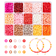 Arricraft 105g 15 couleurs perles en pâte polymère écologiques faites à la main CLAY-AR0001-16-1