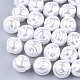 Perles d'imitation en plastique ABS écologiques OACR-T012-07-1