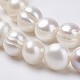 Brins de perles de culture d'eau douce naturelles PEAR-D187-14-3
