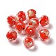 Main feuille de perles de verre au chalumeau d'or FOIL-E003-02E-1