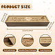 Caja de recuerdos rectangular de madera para prueba de embarazo con tapa deslizante CON-WH0102-002-2
