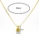 Real 18K Gold Plated Stainless Steel Pendant Necklaces CP2918-10-3