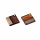 Transparent Resin & Walnut Wood Pendants RESI-T035-31C-3