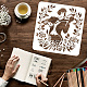 PET Hollow Out Drawing Painting Stencils DIY-WH0391-0514-3