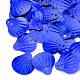 装飾アクセサリー  プラスチック製のスパンコール/スパンコールビーズ  ホタテ貝殻  ブルー  19x17.5x1mm  穴：1.5mm  約4500個/500g PVC-Q093-02-1