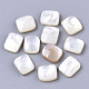 Natural White Shell Mother of Pearl Shell Cabochons SHEL-R047-15-1