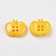 4-Hole Apple Acrylic Buttons for Clothes Accessories Crafts X-BUTT-E038-05-2