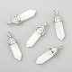 Natural White Jade Double Terminated Pointed Pendants X-G-F295-04H-3