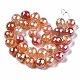 Chapelets de perles d'agate naturelle G-Q998-014E-2