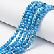 Electroplate Opaque Glass Beads Strands EGLA-A034-P8mm-E19-1