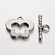 Butterfly Tibetan Silver Toggle Clasps AB2115Y-2