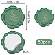 Craspire 100pcs autocollants de sceau de cire adhésive DIY-CP0009-47C-2