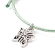 Butterfly Charm Bracelet BJEW-JB07601-5