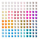 Pandahall 24g 24 colores 11/0 cuentas de semillas japonesas delica SEED-TA0001-04-1