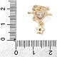 Латунные микро проложить кубического циркония подвески KK-D378-10KCG-3