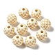 Perles tartan gravées au laser en bois WOOD-I011-01B-01-2