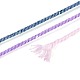 30 м окрашенный сегментный хлопковый шнур для макраме&nbsp;OCOR-T018-01K-3