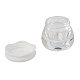 プラスチック製のポータブルクリームジャー  空の詰め替え化粧品容器  ねじ蓋付き  透明  3.7~3.8x3.45~3.5cm  容量：10g MRMJ-L017-05C-2