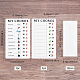 Gorgecraft 2 estilo portátil tabla de tareas tableros de notas para hacer lista tablero planificador diario mis tareas lista de tareas tablero de tareas con 10 hojas de tarjetas de papel de repuesto en blanco para viajes a casa (20 × 13 mm) AJEW-GF0005-69-2