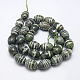 Brins de perles de jaspe en argent naturel G-G235-13x18mm-04-2