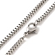 Ожерелья из нержавеющей стали 304 NJEW-F027-41-2mm-1