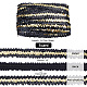 PH PandaHall 15 Yards Sequin Ribbon Trim 30mm Sequin Elastic Trim Black Golden Sequin Elastic Trim Glitter Sequin Trim for Crafts Embellishments Costume Accessories Dress Headband Sewing OCOR-WH0047-80-2