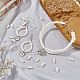 Nbeads 4 brin environ 204 pièces de perles de coquillage d'eau douce naturelles blanches SHEL-NB0001-52-5