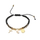 Natural Malaysia & Pearl & Shell Braided Bead Bracelets for Teen Girl Women BJEW-JB06958-2