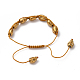Bracelets de perles de verre tressé crâne BJEW-JB04237-3