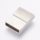304 Stainless Steel Magnetic Clasps with Glue-in Ends STAS-L189-25P-2