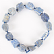 Brins de perles de pépites brutes de lapis-lazuli de pierres précieuses teintes et naturelles G-E219-11-2
