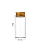 Четкие стеклянные бутылки шарик контейнеры CON-WH0085-76E-02-1