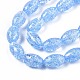 Transparentes craquements perles de verre brins GLAA-S192-B-010C-3
