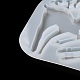 DIY クリスマス トナカイ ペンダント シリコン型  レジン型  UVレジン用  エポキシ樹脂工芸品作り  ホワイト  133x185x7mm  内径：108~109x63~125mm DIY-P075-C01-5
