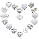 SUNNYCLUE 17Pcs Heart with Word 316 Surgical Stainless Steel Pendants STAS-SC0002-27P-1
