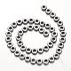 Electroplate Non-magnetic Synthetic Hematite Beads Strands G-F300-03B-01-2