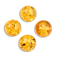 Perles d'ambre d'imitation de résine RESI-N034-15-C02-2